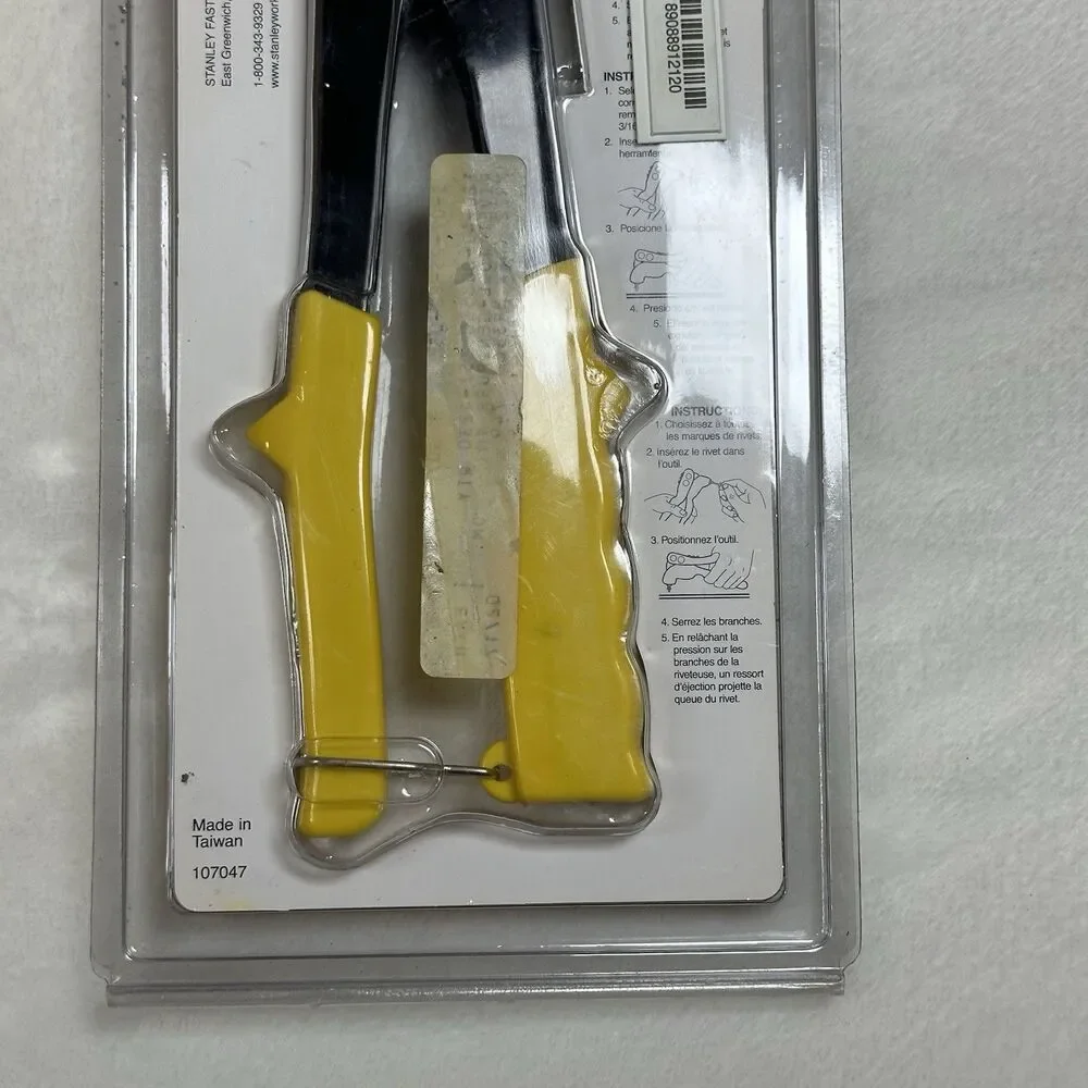 Vintage Stanley MR33 Hand Riveter Rivet Tool NOS Sealed 1/8” 5/32” 3/16” Taiwan - Picture 7 of 7